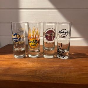 Hard Rock Cafe Shot glasses 4 iz